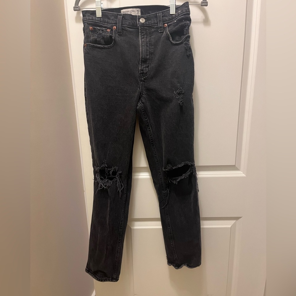 Abercrombie 90’s straight Jean Black